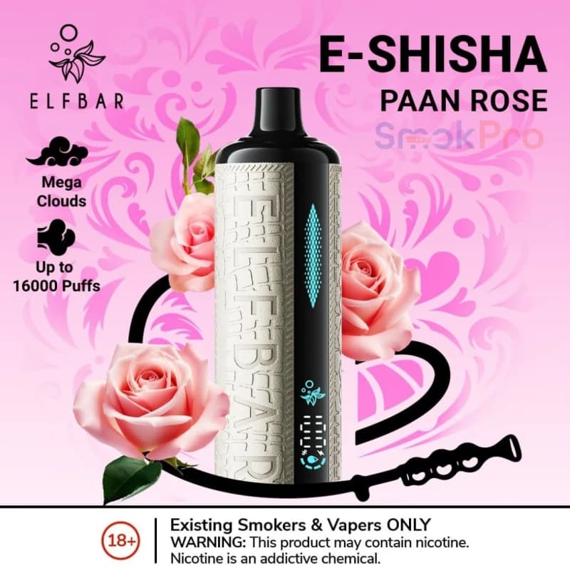 Paan Rose - Elf Bar E-Shisha 16000 Puffs Paan Rose - Elf Bar E-Shisha 16000 Puffs - Dally Vapes