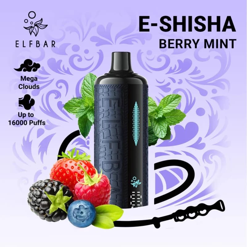 Berry Mint - Elf Bar E-Shisha 16000 Puffs Berry Mint - Elf Bar E-Shisha 16000 Puffs - Dally Vapes
